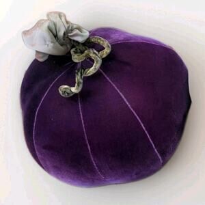 VTG Oi Of San Francisco Fruit Pillow Plush Decor Unique Maximalist Plum Purple